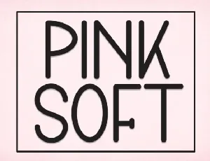 Pink Soft Display font