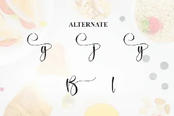 Sweety Breakfast Calligraphy font