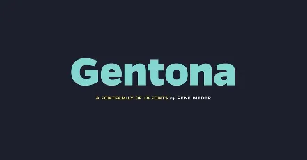 Gentona font