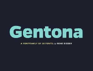 Gentona font