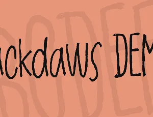 Jackdaws DEMO font