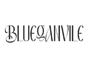 Blueganvile font