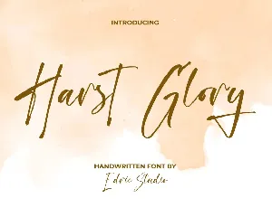 Harst Glory font