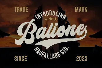 Balidone font