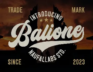 Balidone font