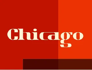 Chicago Serif Typeface font