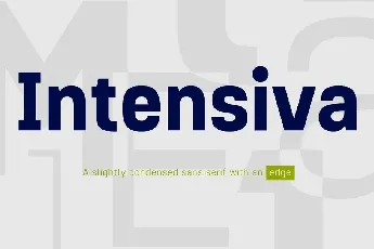 Intensiva Family font