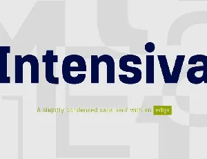 Intensiva Family font