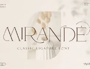 Mirande Serif font