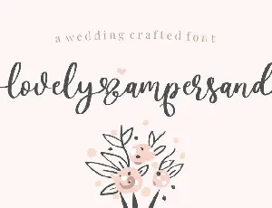 Lovely Ampersand Calligraphy font