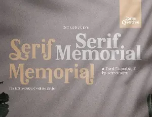 Serif Memorial font