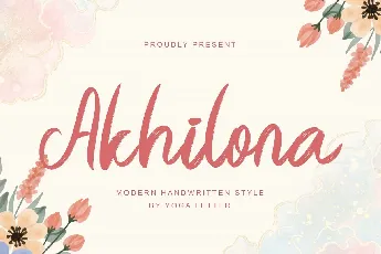 Akhilona font