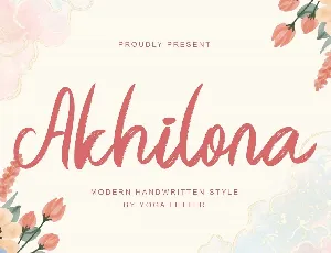 Akhilona font