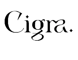 Cigra â€“ Elegant Display font