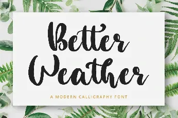 Better Weather font