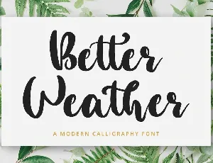 Better Weather font