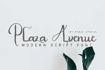 Plaza Avenue Demo font