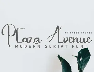 Plaza Avenue Demo font