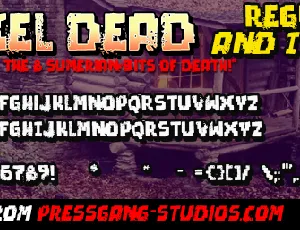 pixel dead font