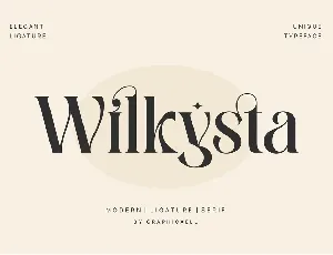 Wilkista font