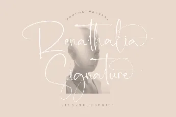 Renathalia Signature Typeface font