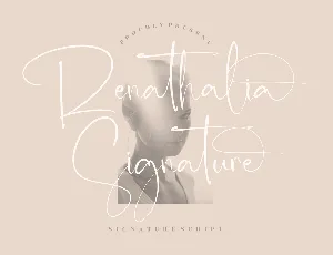 Renathalia Signature Typeface font