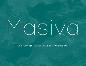 Masiva Family font