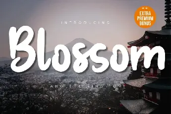 Blossom Brush font