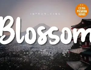 Blossom Brush font