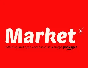 Market Family font