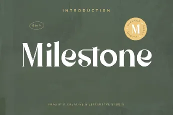 Milestone Typeface font