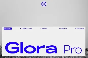 ZT Glora Pro Family font