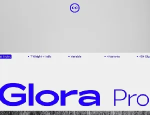 ZT Glora Pro Family font