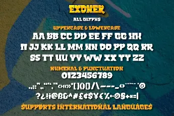 EXONER font