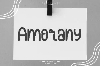 Amorany font