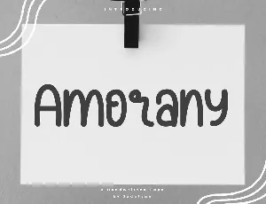 Amorany font