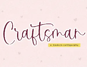 Craftsman font