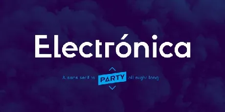 Electronica Family font