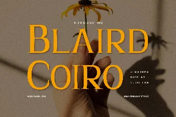 Blaird Coiro Personal Use font