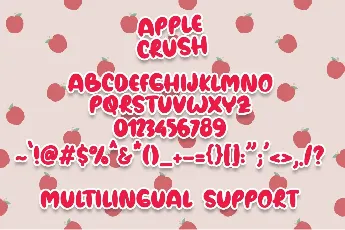 Apple Crush font