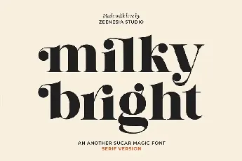 Milky Bright font