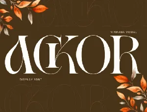 Ackor font