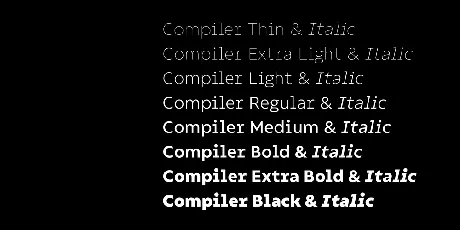 Compiler font