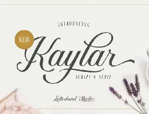 Kaylar Script Free font