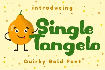 Single Tangelo font