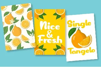 Single Tangelo font