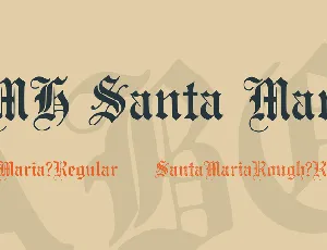 JMH Santa Maria font