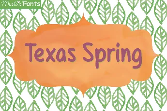 Texas Spring font