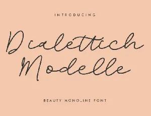 Dialettich Modelle font