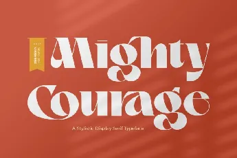 Mighty Courage font